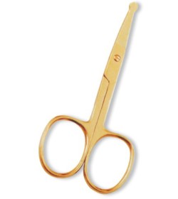 Ear Nose Scissor. Full Gold.